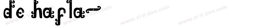 de hafla字体转换